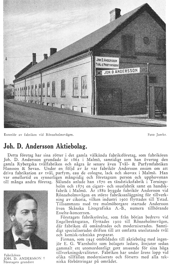 Joh D Andersson text